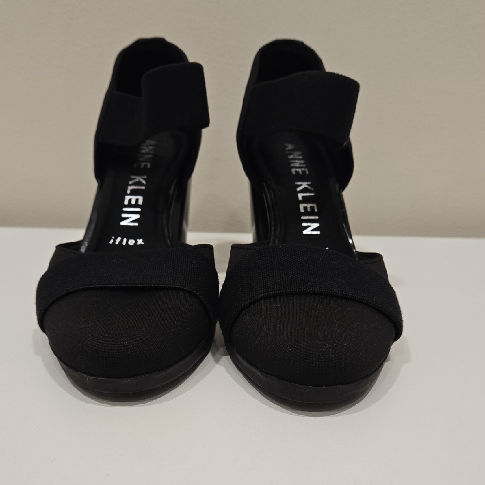 Anne Klein Black Heeled Sandals - Picture 4 of 16